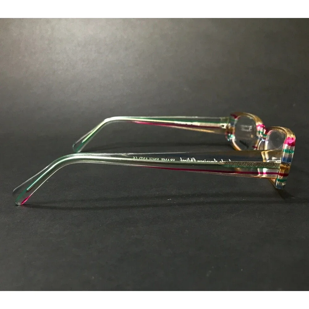 Anglo American Optical Eyeglasses Frames Winchester LE5 Clear Rainbow 55-15-130